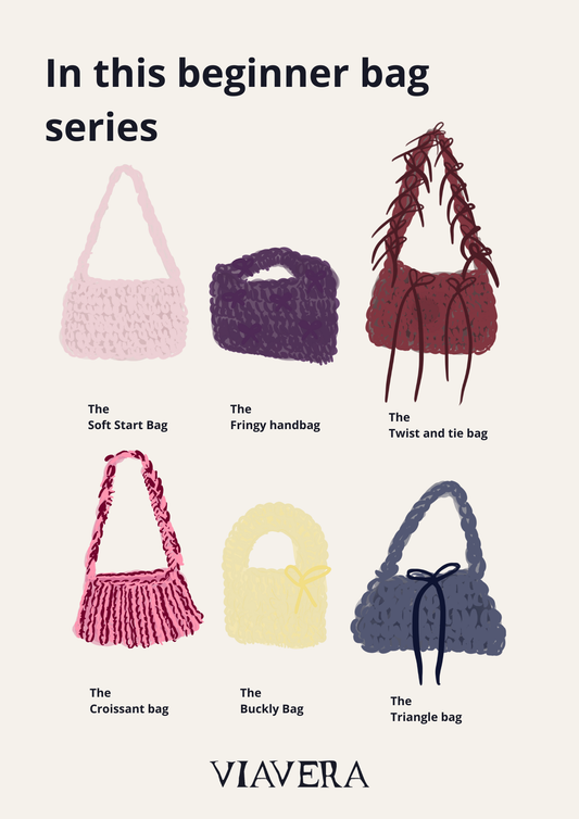 Ultimate beginner bags series - digital crochet pattern bundle